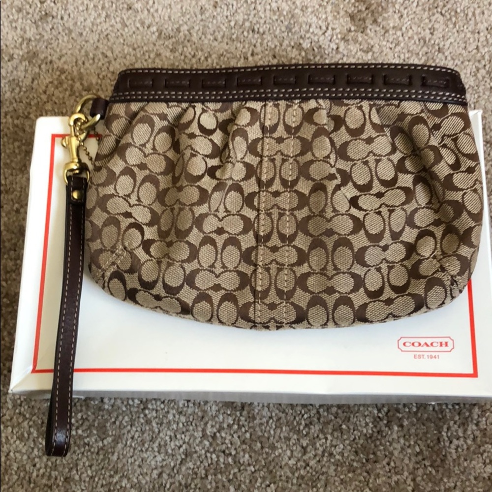Coach Large Wristlet. Never been used.